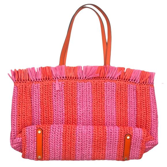 Kate Spade Sam Stripe Straw Tote - Picture 5 of 14